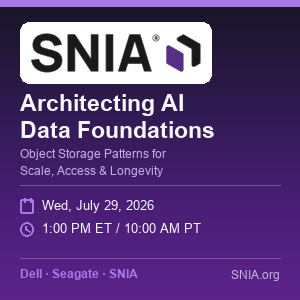 Architecting AI Data Foundations: Object Storage Patterns for Scale, Access, and Longevity (July 29th)